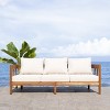 Owen 3 Seater Sofa - Indoor/Outdoor - PAT7091 - Natural/Taupe - Safavieh - 3 of 4