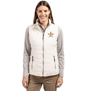 Houston Astros Cutter & Buck Rainier PrimaLoft® Womens Eco Insulated Full Zip Puffer Vest - 1 of 1