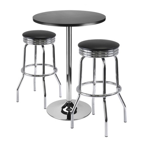 Metal pub deals table set