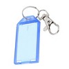 Unique Bargains Label Luggage Suitcase Bag Keychain Plastic Name Keys ID Tags Blue - 3 of 4