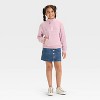 Girls' French Terry Quarter Zip Pullover Sweatshirt - Cat & Jack™ - 3 of 3