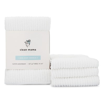 Clean Mama Set Of 6 Microfiber Kitchen Cleaning Towels With Multi