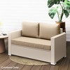 Outsunny 2 Seater Patio Furniture Cushions, 5 in Outdoor Loveseat Cushions with Removable Cover, Replacement Cushions for Outdoor Furniture - 2 of 4