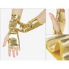 INSPIRE CHIC Women's Fingerless Shiny Lightweight Gloves 1 Pair - 3 of 4