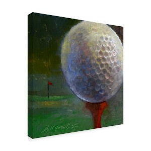 Trademark Fine Art -Hall Groat Ii 'Golf Ball Centered' Canvas Art - 1 of 3