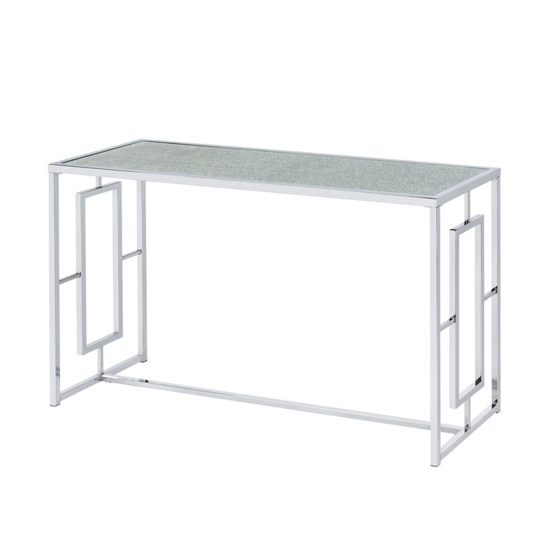 Stagge Glam Rectangle Sofa Table Chrome - HOMES: Inside + Out, 1 of 9