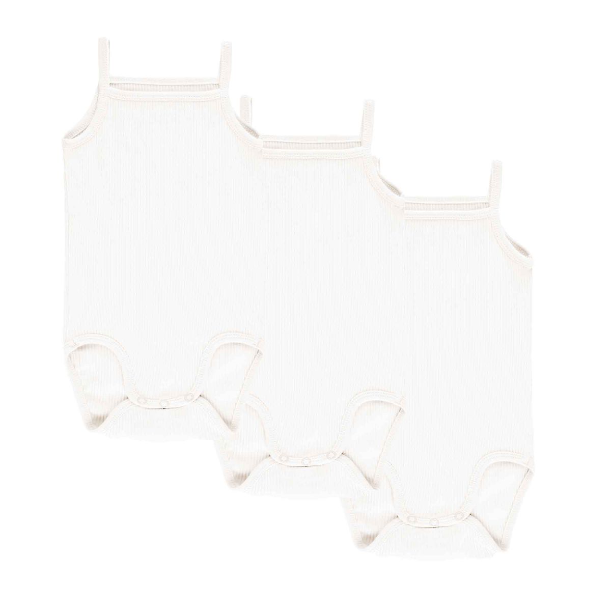 Ely's & Co. Baby Cotton Ribbed Undershirts-Bodysuits - 3 Pack
