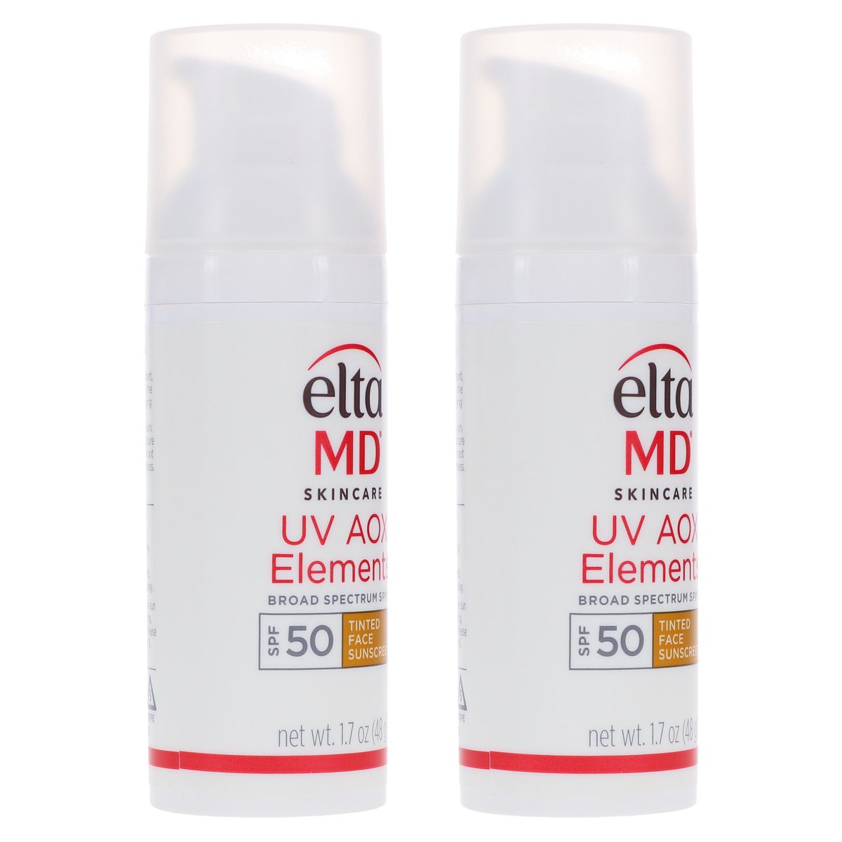 EltaMD UV AOX Elements Broad Spectrum SPF 50 Tinted Face Sunscreen 1.7 oz 2 Pack - thumbnail 6