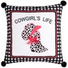 The Lakeside Collection Cowgirl Embroidered Accent Pillow - 4 of 4
