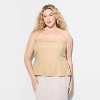 Women's Foldover Linen Blend Tube Top - Wild Fable™ - 2 of 3
