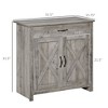NicBex 2-Door Sideboard Cabinet Minimalist Kitchen Buffet Cabinet with 2 Drawers Small Coffee Bar Cabinet for Kitchen,Living Room - 3 of 4
