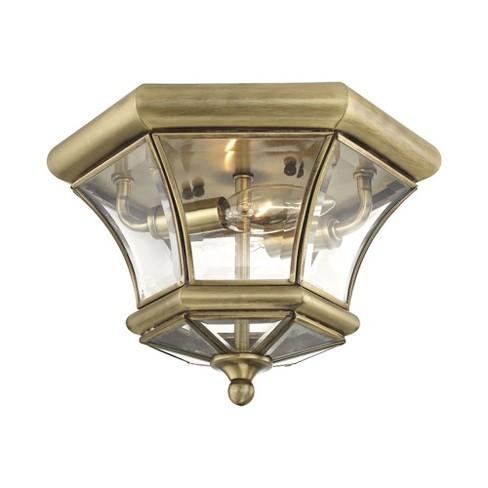 Livex Lighting Monterey/Georgetown 2 - Light Flush Mount in  Antique Brass - image 1 of 4