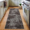 Washable Area Rug, Vintage Distressed Accent Rugs, Non-Slip Indoor Front Door Mat, Low-Pile Stain Resistant Kitchen Rug, Room Decor Carpet - 4 of 4