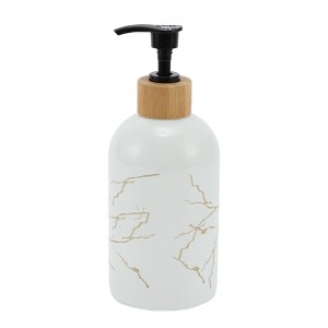 Unique Bargains Simple Cylindrical Soap Pump Dispenser for Bathrooms 400ml 1 Pc - 1 of 4