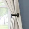Set of 2 (2.7"x6.5") Steel Curtain Holdbacks - Lumi Home Furnishings - 2 of 4