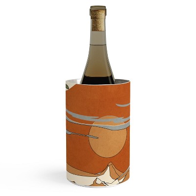 Nadja Wild Abstract Landscape 2 Wine Chiller - Deny Designs