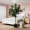 Gulches Lifelike Laurel Artificial Tree Potted Fake Plant 37 Inches Zero Maintenance Stable Structure No Assembly Indoor Home Office Decor - 4 of 4