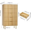 5-Drawer Dresser, Modern Wood Storage Chest of Drawers, for Living Room Bedroom - 2 of 4