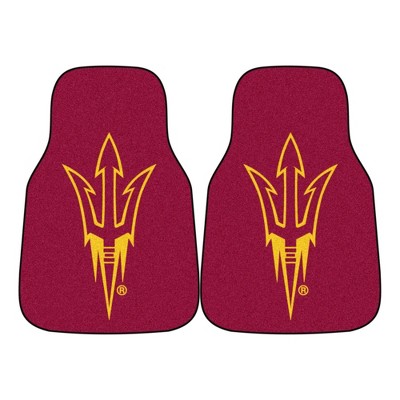 NCAA Arizona State Sun Devils Carpet Car Mat Set - 2pc