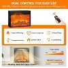 30.28"W Electric Fireplace Remote Control Five Flame Brightness - 3 of 4