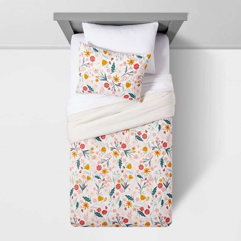Floral Garden Kids' Comforter Set - Pillowfort™, 4 of 14