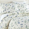 Southshore Fine Living Myosotis Scorpiodes 300 TC 100% Cotton Sateen Duvet Cover Set with Shams - 2 of 4
