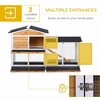 Akoasm 2-Layer Wooden Rabbit Hutch & Shelter With Waterproof Roof, Run And Ramp Indoor & Outdoor-Yellow - 4 of 4
