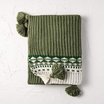 Christmas Sweater Knit Throw Blanket - Opalhouse™ designed with Jungalow™