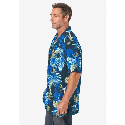 KingSize KS Island Printed Rayon Short-Sleeve Shirt
