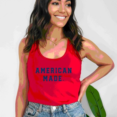 Simply Sage Market American Made Varsity Racerback Tank