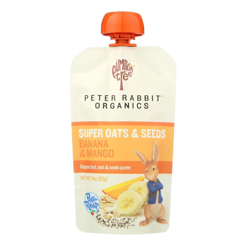 Peter Rabbit Organics Super Oats and Seeds Banana and Mango Puree - Case of 10/4 oz, 2 of 8