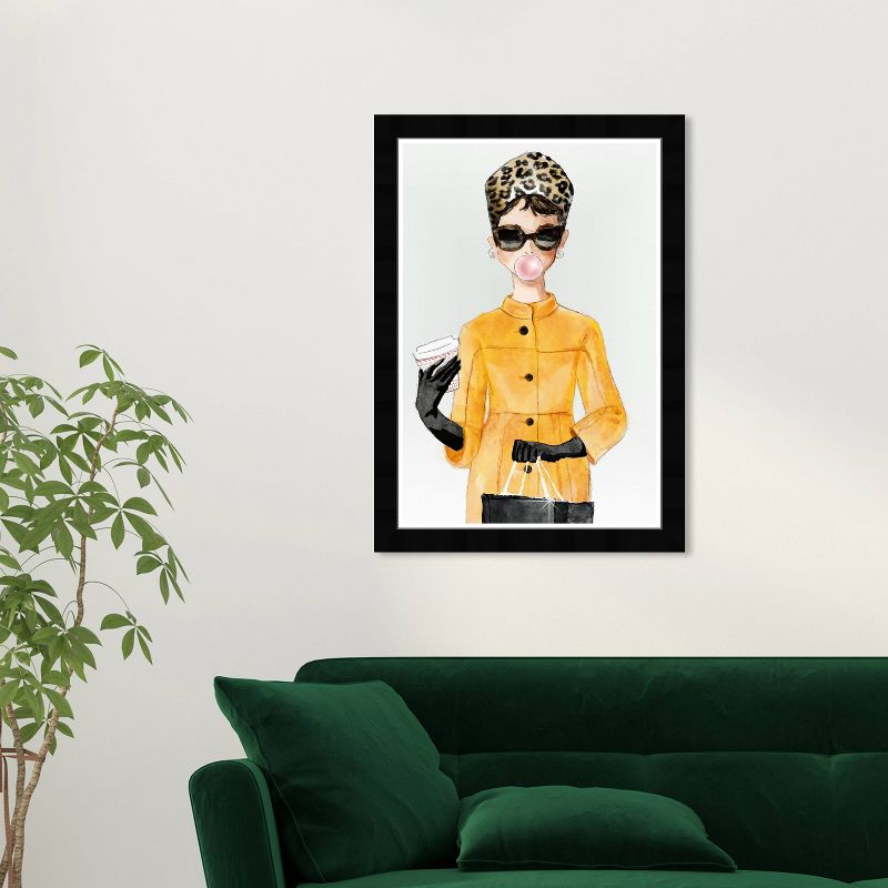 13&#34; x 19&#34; Charade Coat Fashion and Glam Framed Wall Art Yellow - Wynwood Studio, 5 of 6