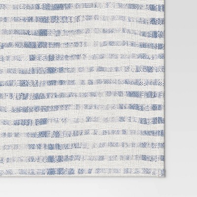 108x14 Table Runner Blue Striped - Threshold™