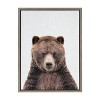 18" x 24" Sylvie Cute Bear Color Framed Canvas by Simon Te of Tai Prints - Kate & Laurel All Things Decor - 2 of 4