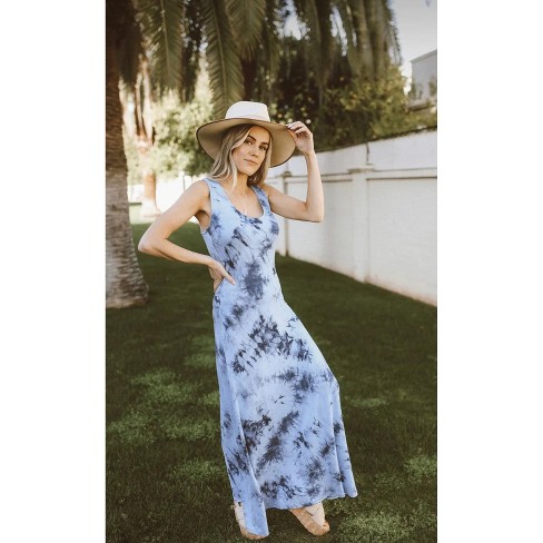 Blue bodyc fashion s maxi dress