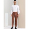 Lars Amadeus Men's Plaid Regular Fit Formal Business Dress Pants - 3 of 4