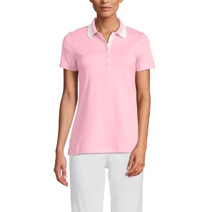 Lands' End Women's Supima Cotton Polo Shirt - 1 of 3