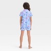 Girls' Lilo & Stitch Angel Coat Pajama Set - Blue - 2 of 4