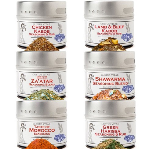 Middle Eastern Seasoning Gift Set - Tastes of The Middle East - Artisanal Spice Blends Six Pack - image 1 of 4