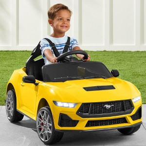 Best Choice Products Kids 12V Electric Ride-On Car Officially Licensed Ford Mustang w/ Remote, LED Lights - 1 of 4