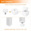 Unique Bargains Plastic Non-Skid Adjustable Square Insert  Furniture Leveling Feet - 4 of 4