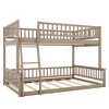 Merax Full XL Over Queen Bunk Bed with Ladder - 3 of 4