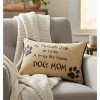 Gift Pillow for Dog Moms – 12.5x8" Word Accent by Manual Woodworkers and Weavers - 3 of 3