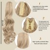 Alilang Claw Clip Ponytail Extensions for Women 23 Inch Long Wavy Fluffy Synthetic Ponytail Hairpiece - 4 of 4