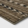 5'x7' Bethel Woven Stripe Rug Cream/Brown/Black - Threshold™: Geometric Medium Pile, Skid-Resistant, Indoor Area Rug - 2 of 4