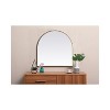 Elegant Lighting Metal Frame Arch Mirror 30x30 Inch in Brass - 4 of 4