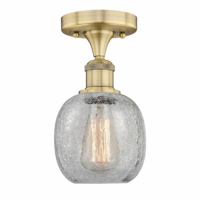Belfast - 1 Light Flush Mount In Industrial Style-9.75 Inches Tall and 6 Inches Wide