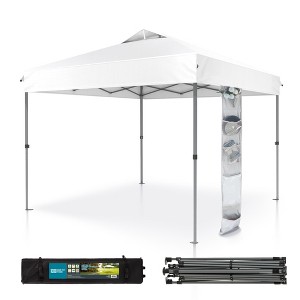 Captiva Designs 10’x10’ Instant Pop Up Canopy Tent – One-Push Setup with Vented Roof, Includes Storage Bag and Accessories - 1 of 4