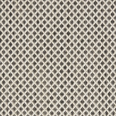 Ivory Charcoal Geometric Square Synthetic Area Rug 8'x8'