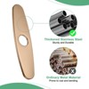 Unique Bargains 304 Stainless Steel Rust Resistant Corrosion Resistant Faucet Escutcheons 1 Pc - 4 of 4